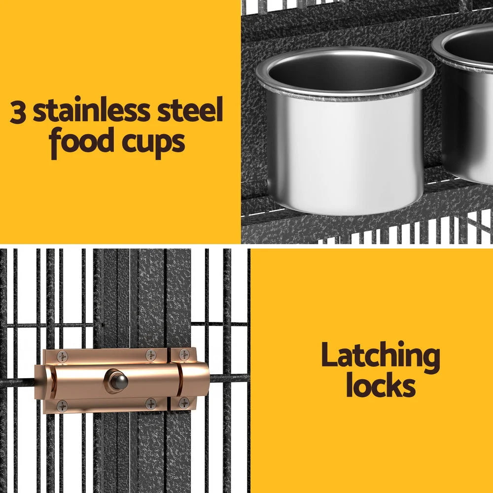 i.Pet Bird Cage Large Walk-in Aviary Budgie Perch Cage