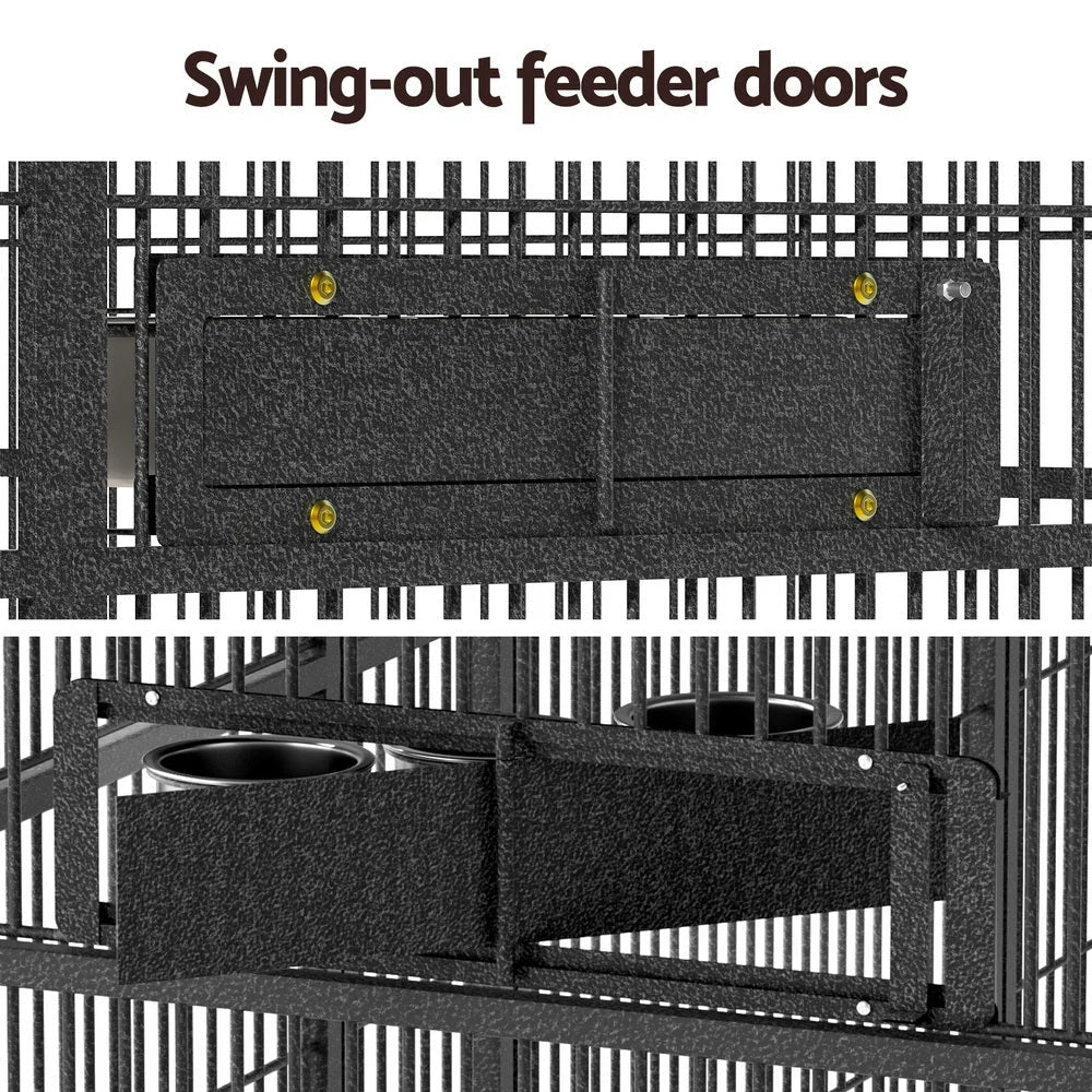 i.Pet Bird Cage Large Walk-in Aviary Budgie Perch Cage