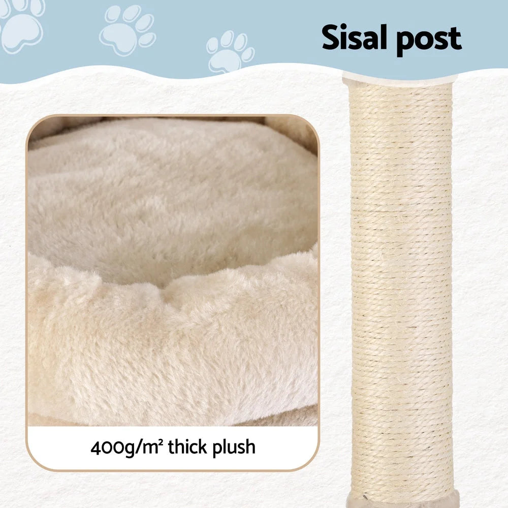 i.Pet Cat Tree 143cm Tower Scratching Post Trees Scratcher
