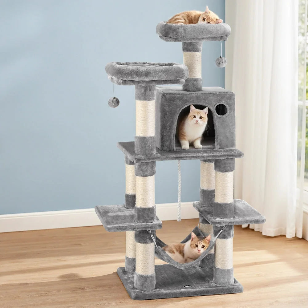 i.Pet Cat Tree 145cm Tower Scratching Post Trees Scratcher