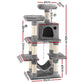 Grey 145cm cat tree with i pet tower