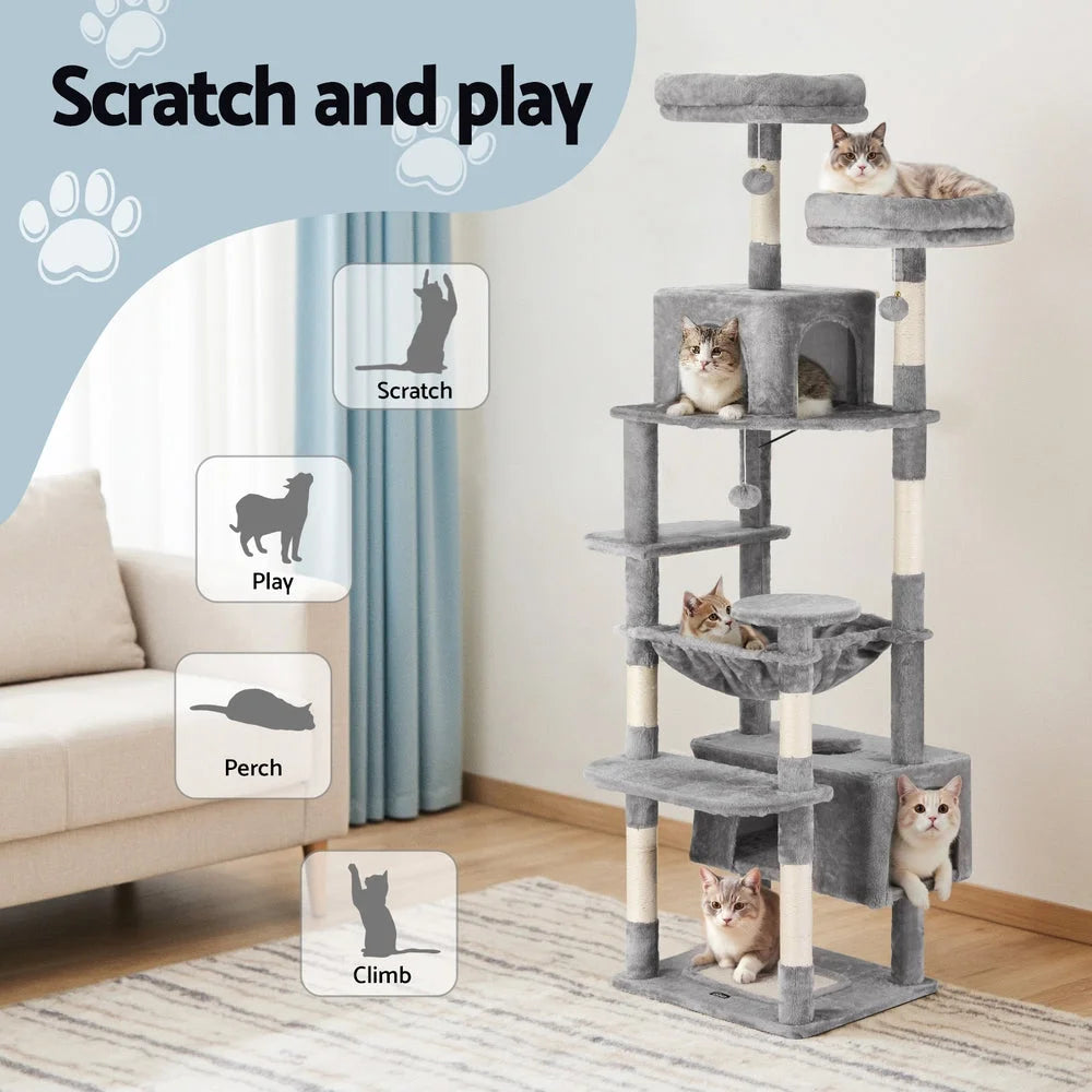 i.Pet Cat Tree 184cm Tower Scratching Post Trees Scratcher