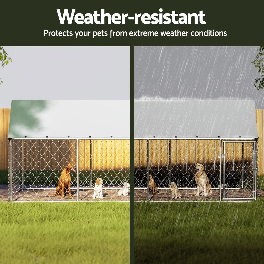 i.Pet Dog Kennel Large House XL Pet Run Cage Puppy Outdoor