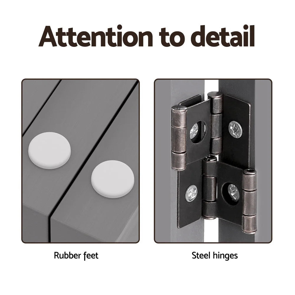 i.Pet Dog Playpen Enclosure 6 Panel Pet Fence Wooden Play