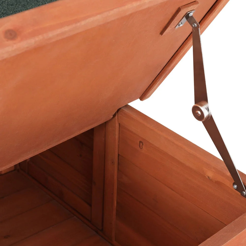 Wooden i pet outdoor with tabletop context and item shape