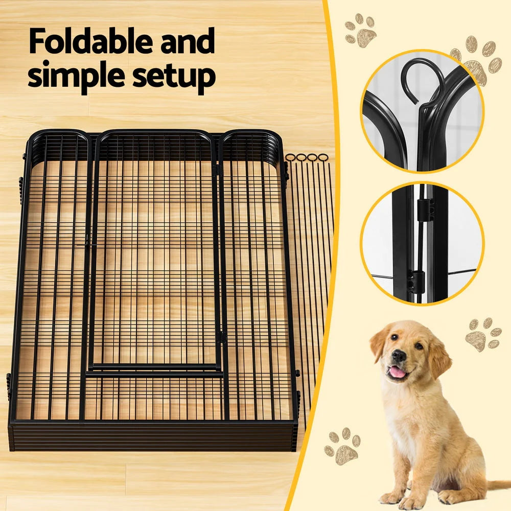 i.Pet Pet Dog Playpen 48’’ Enclosure 8 Panel Cage Kennel