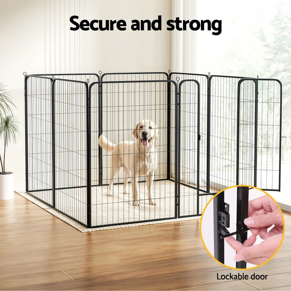 i.Pet Pet Dog Playpen 48’’ Enclosure 8 Panel Cage Kennel
