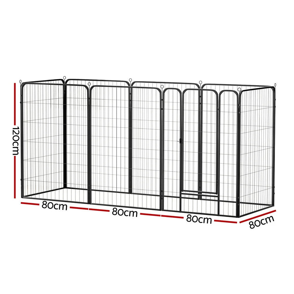 i.Pet Pet Dog Playpen 48’’ Enclosure 8 Panel Cage Kennel