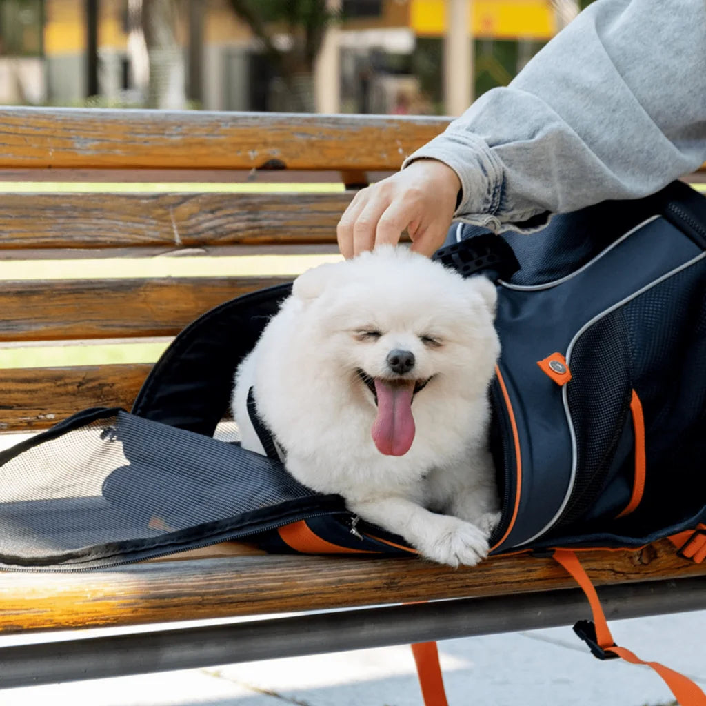 Ibiyaya Ultralight-Pro Backpack Pet Carrier - Navy Blue