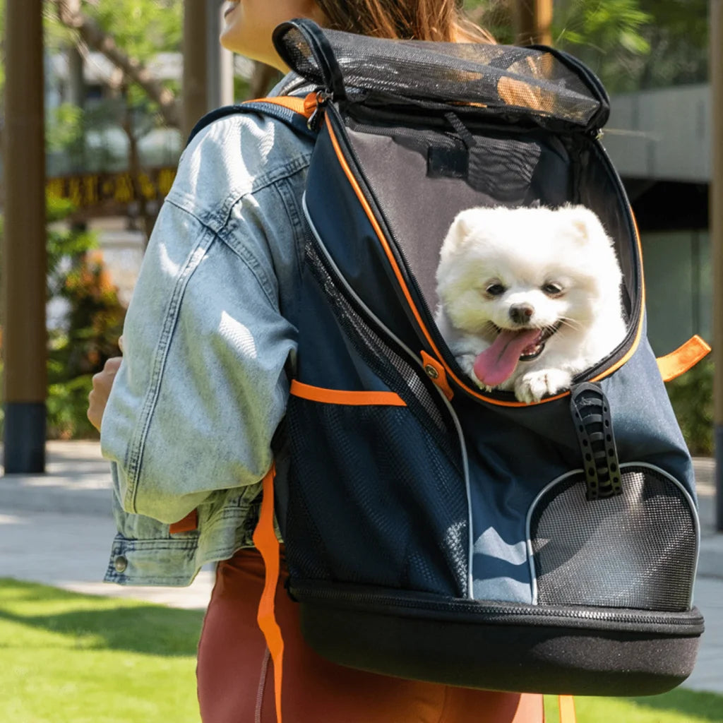 Ibiyaya Ultralight-Pro Backpack Pet Carrier - Navy Blue
