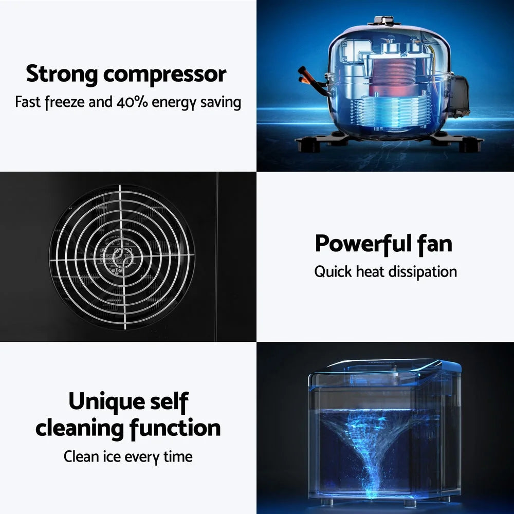 Ice Cube Maker 3.2L Portable Machine Benchtop Counter