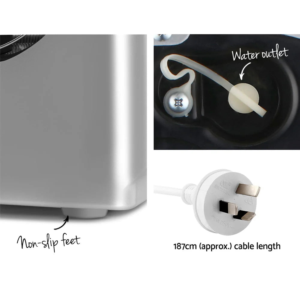 Ice Cube Maker Portable - Silver - Kitchen Appliances