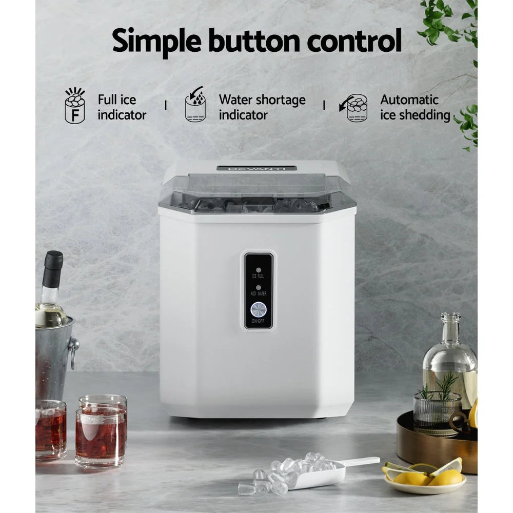 Ice Maker Machine 12KG Portable Ice Cube Tray Bar