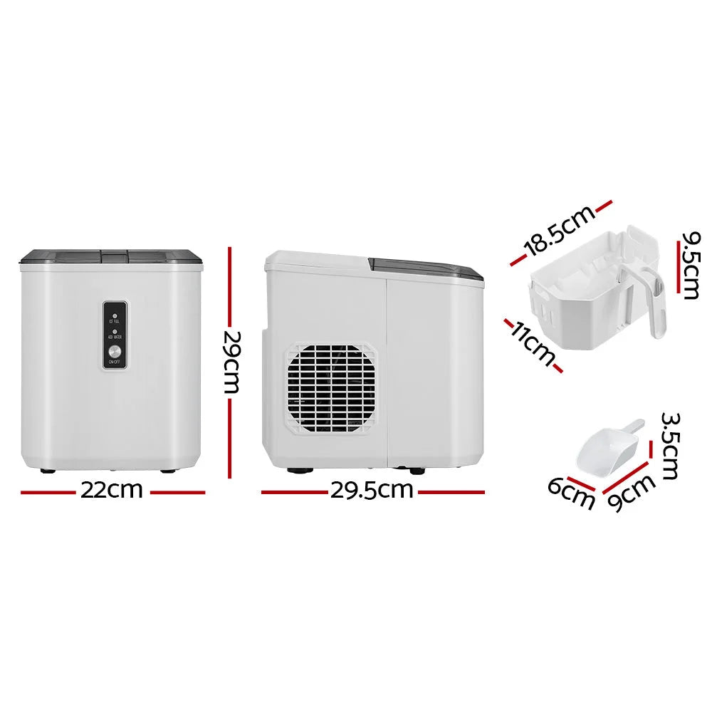 Ice Maker Machine 12KG Portable Ice Cube Tray Bar
