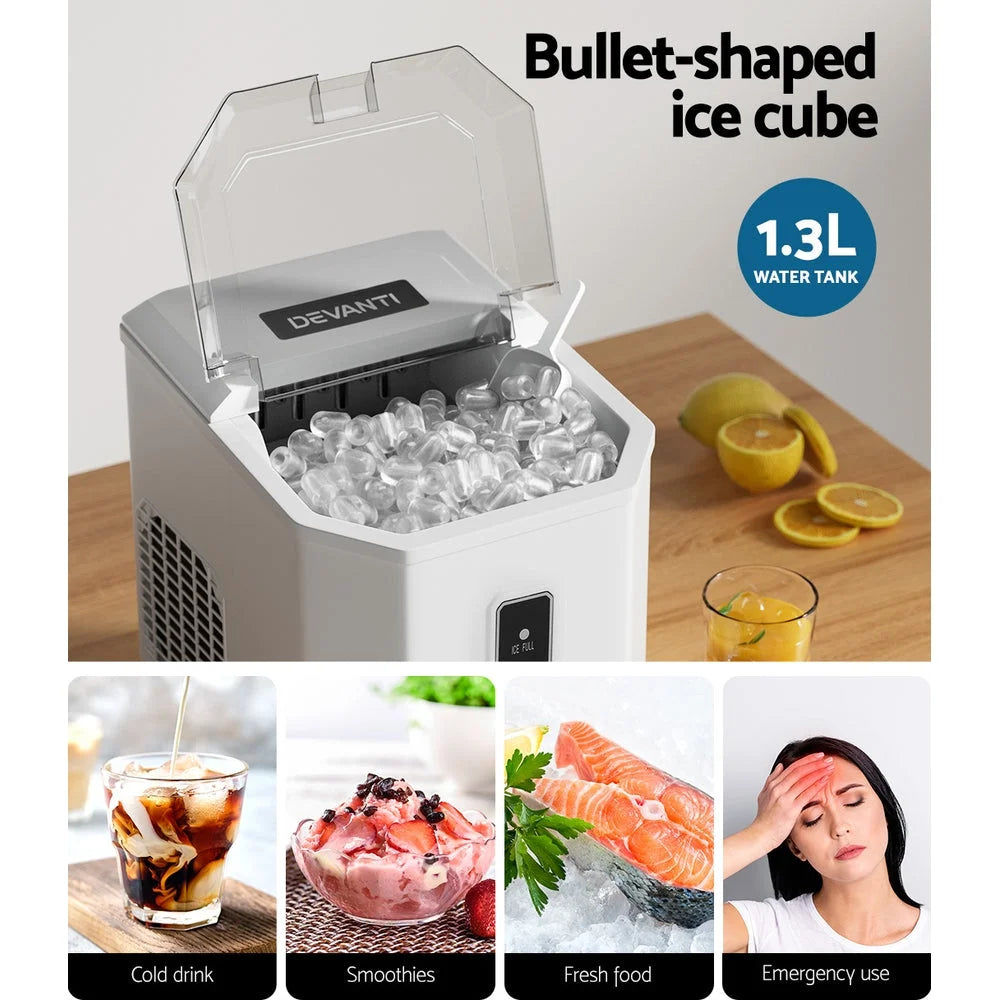 Ice Maker Machine 12KG Portable Ice Cube Tray Bar