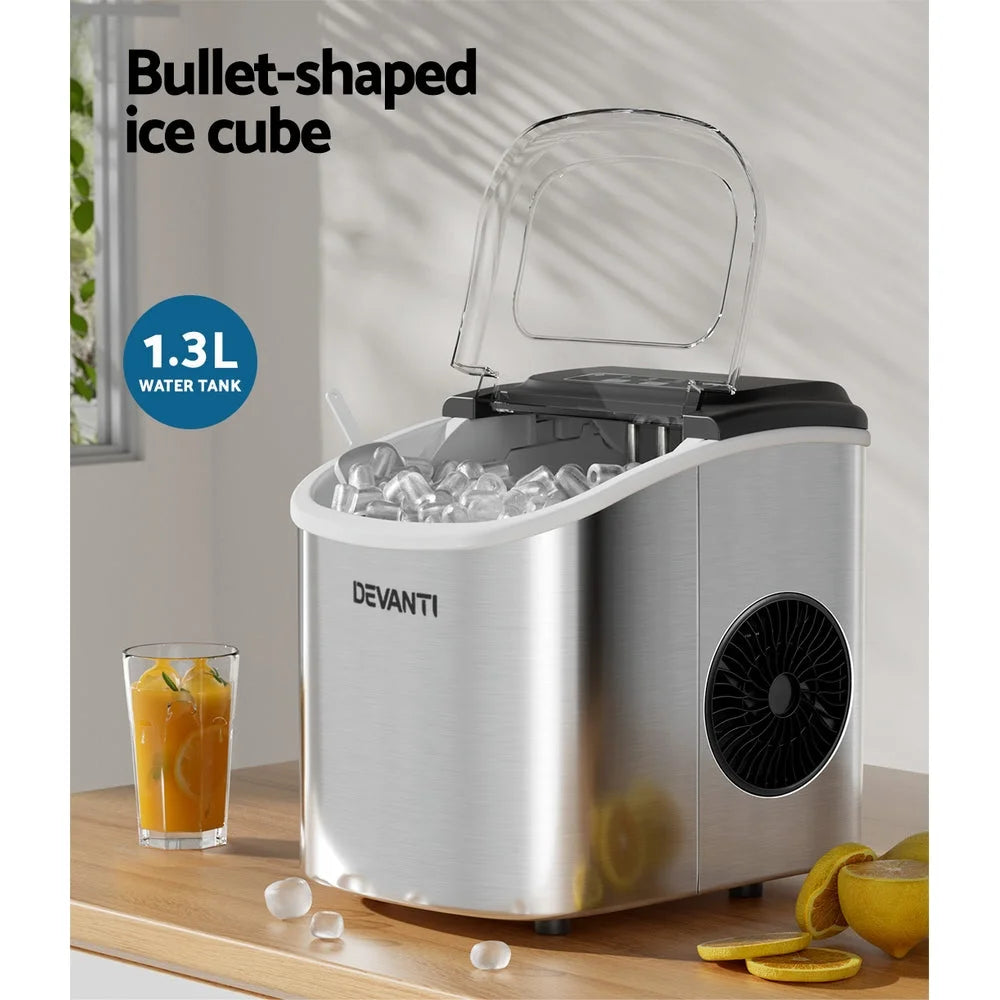 Ice Maker Machine 12KG Portable Self-Cleaning Ice Cube Tray