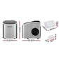 White 12kg ice maker machine with matching accessories and clear item layout