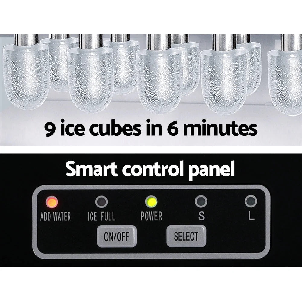 Ice Maker Machine 12KG Portable Self-Cleaning Ice Cube Tray