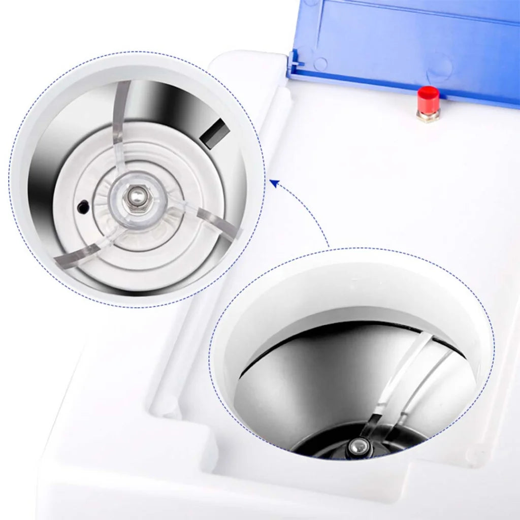 Ice Shaver Commercial 2X Stainless Steel Ice Crusher Slicer Machine 120KG/h - Premium