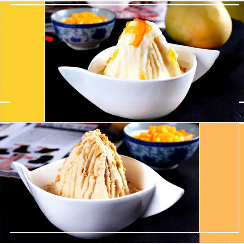 Ice Shaver Commercial 2X Stainless Steel Ice Crusher Slicer Machine 120KG/h - Premium