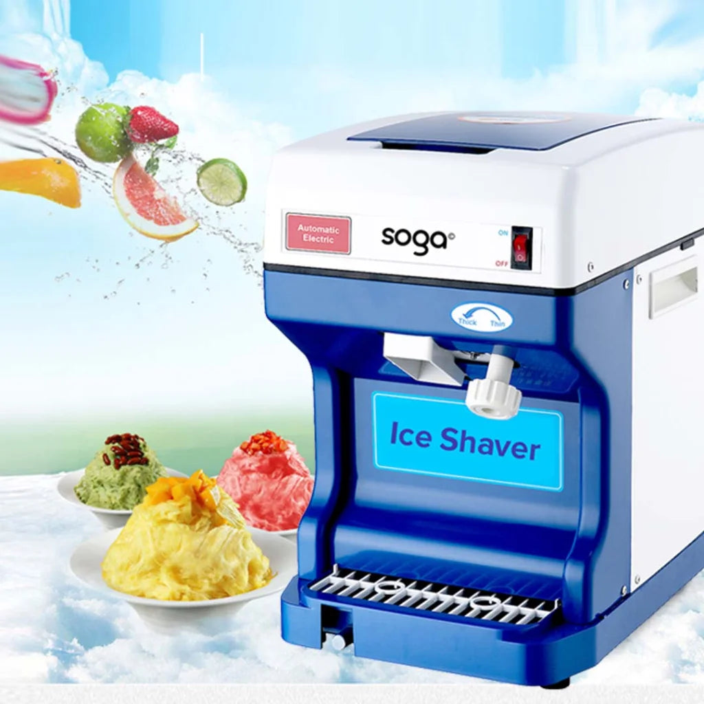 Ice Shaver Commercial 2X Stainless Steel Ice Crusher Slicer Machine 120KG/h - Premium