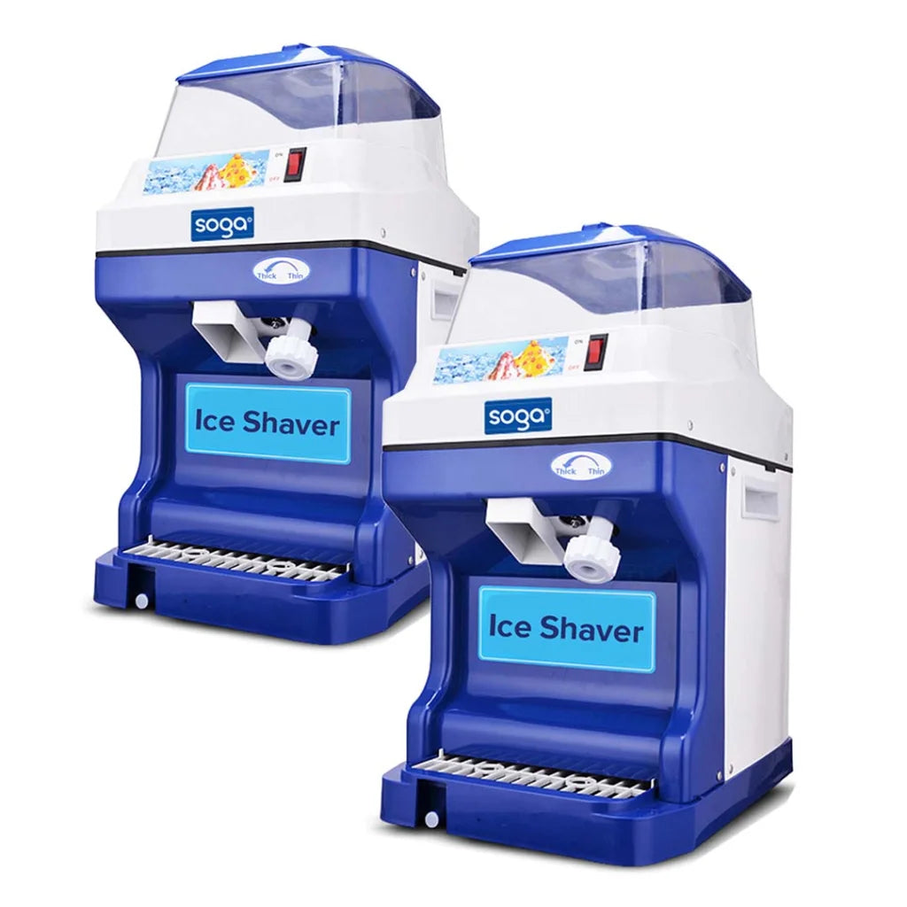 Ice Shaver Commercial 2X Stainless Steel Ice Crusher Slicer Machine 180KG/h - Premium