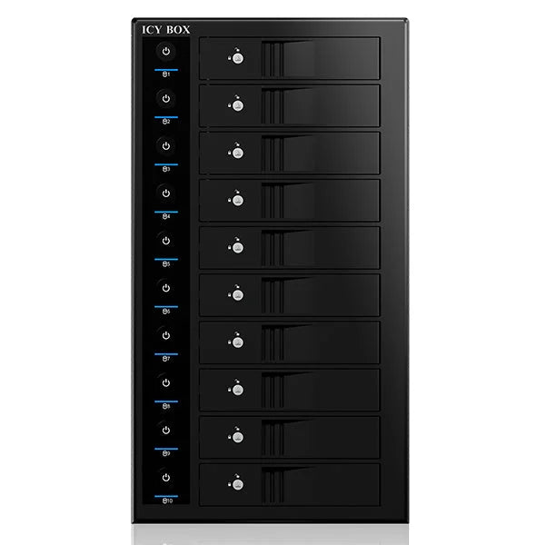 ICY BOX External 10-Bay Single System for 10x SATA 3.5’’