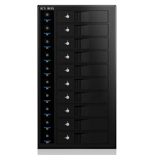 ICY BOX External 10-Bay Single System for 10x SATA 3.5’’