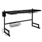 TOQUE Dish Drying Rack Over Sink Steel 85 CM