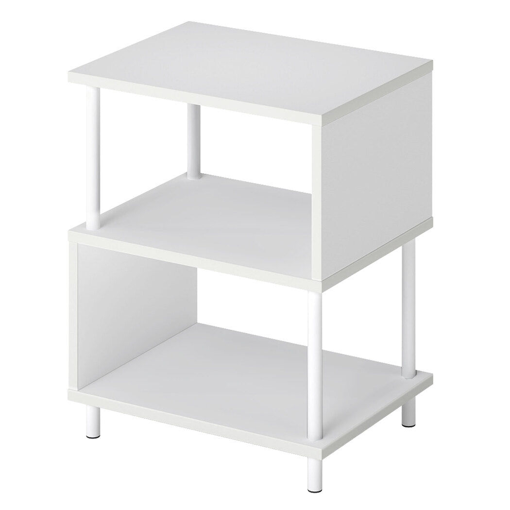 Levede Modern Side Table 3‑Tier Storage Bedside Table