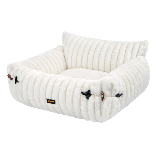 Pawz Cat Bed Extended Soft Plush Lounge Sofa Couch Pet Small Dog Removable Cover