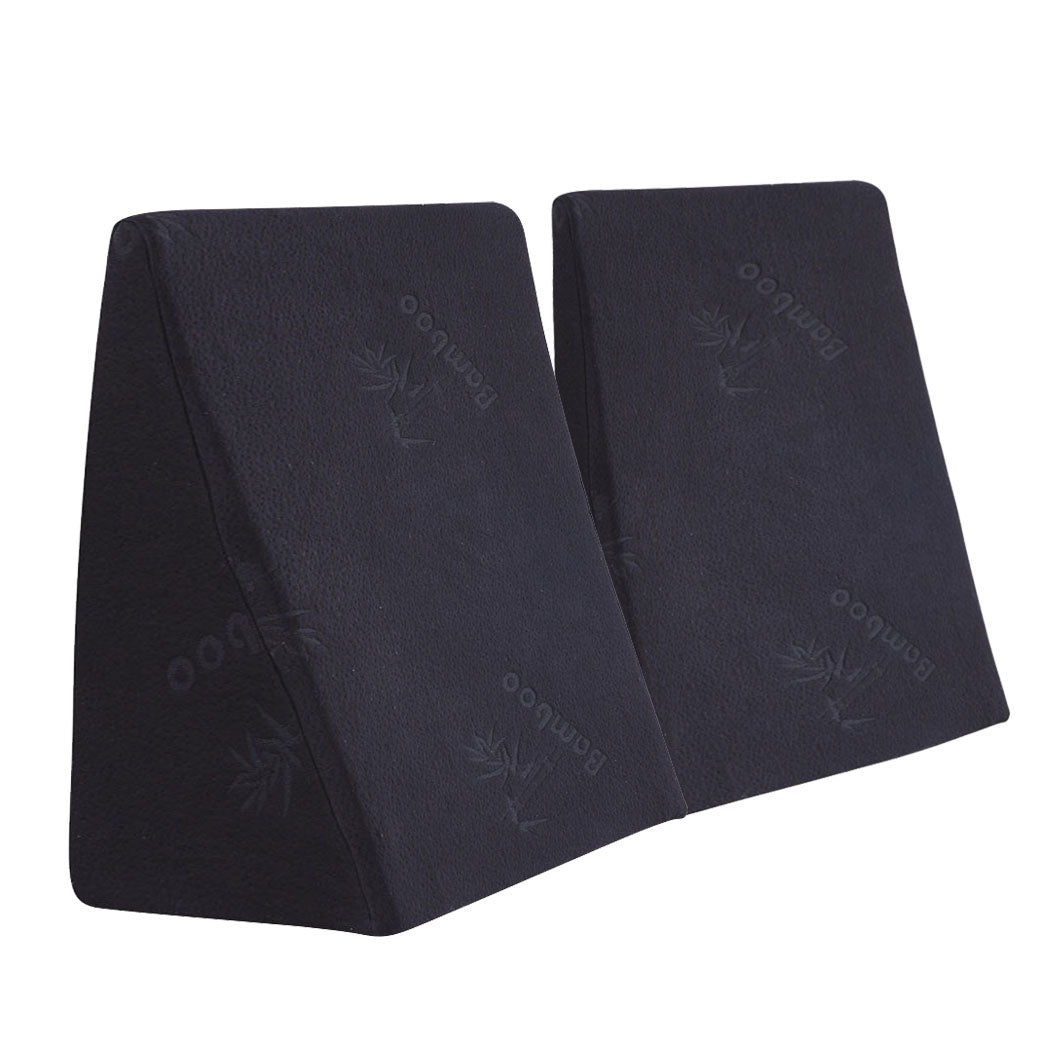 Cool Gel Memory Foam Bed Wedge Pillow With Cover
