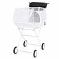 Levede Laundry Trolley with Wheels 75L 25kg Basket Foldable Cart Home White