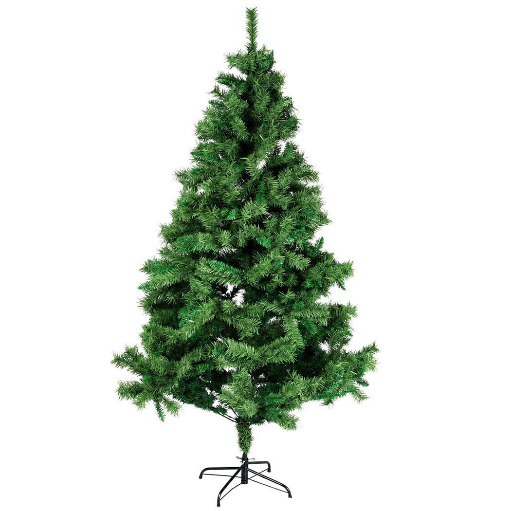 Santaco Christmas Tree 2.1m Slim PVC Xmas Tree with 797 Tips Green