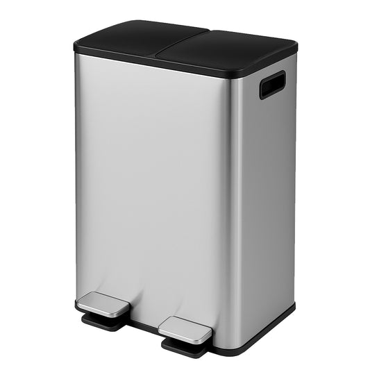 Toque 60L Pedal Bin Kitchen Waste Can Recycling Dustbin