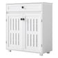 Levede Shoe Cabinet Door Storage Rack Cupboard White