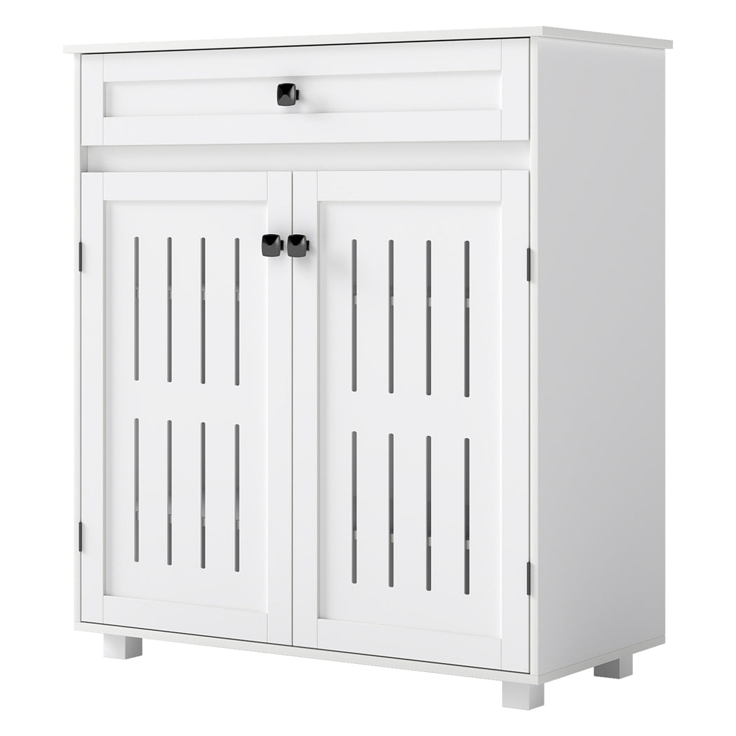 Levede Shoe Cabinet Door Storage Rack Cupboard White
