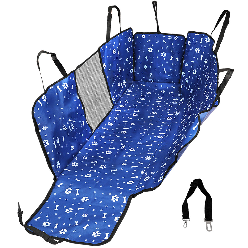 PaWz Pet Back Car Seat Cover Hammock Blue