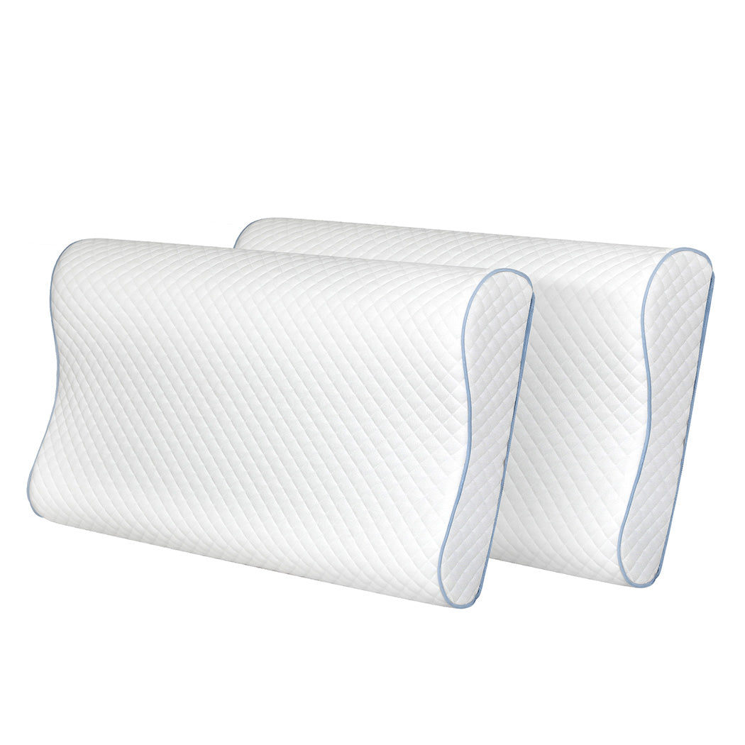 Dreamz Memory Pillow Supprt Shoulder FoamWhite Pillowcase