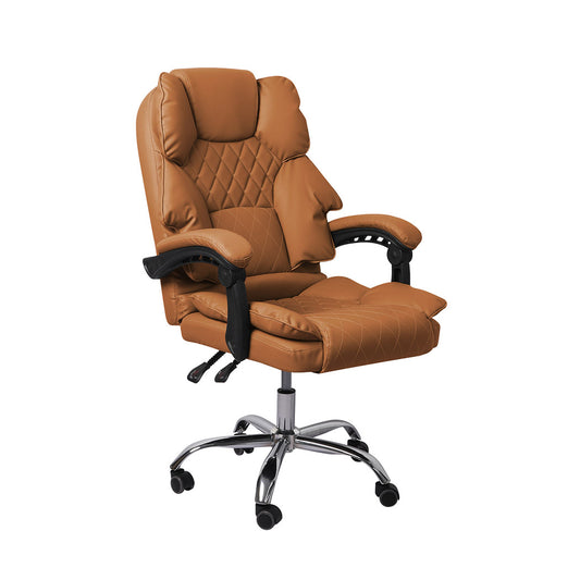 Levede Gaming Chair Office Computer Brown No Footrest