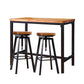 Levede 3pcs Bar Table Barstools Industrial