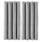 Marlow Velvet Blackout Curtains 2-Panel Room Darkening Eyelet Curtains Grey
