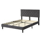Levede Bed Frame Double Size Mattress Grey