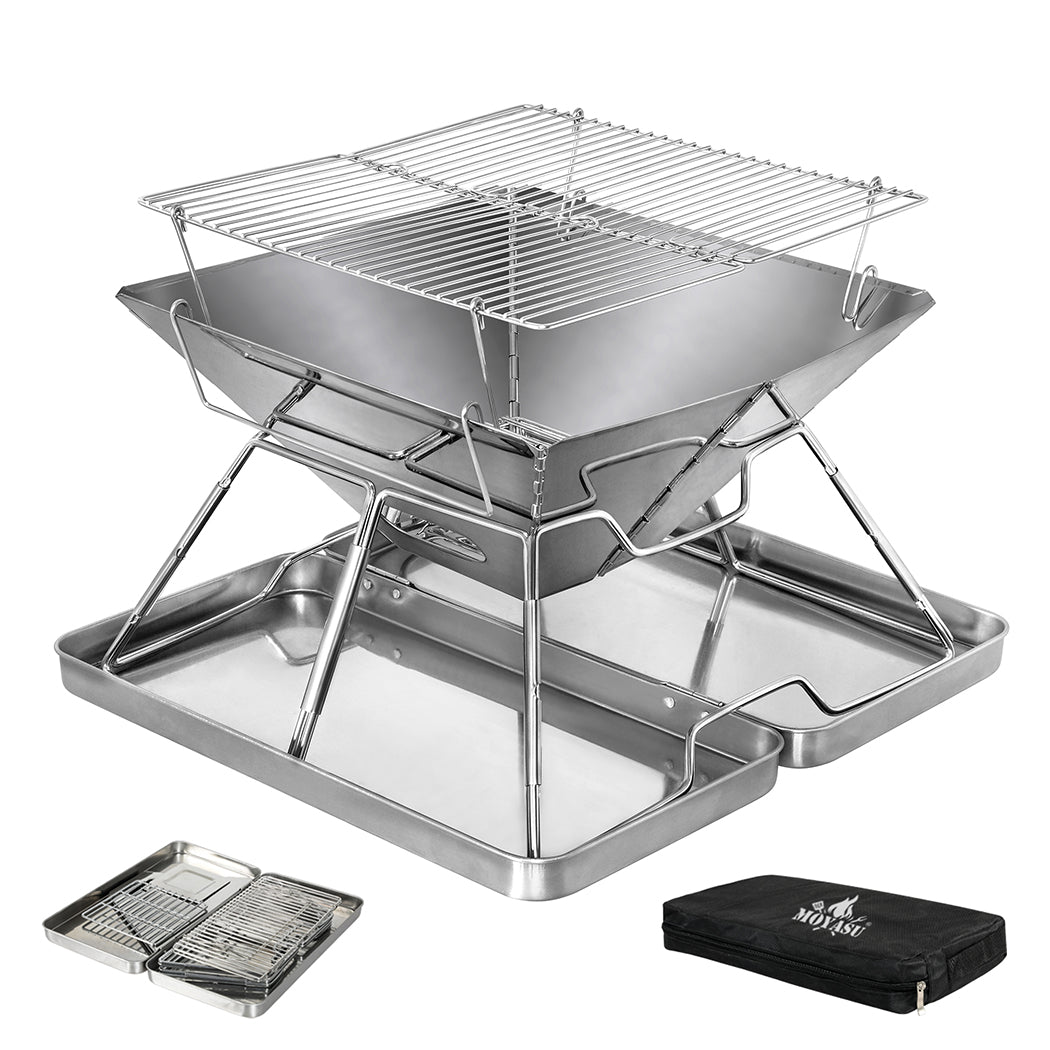 Levede Folding BBQ Portable Charcoal Grill 2-IN-1