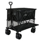Lambu Folding Wagon Cart Double Shelves