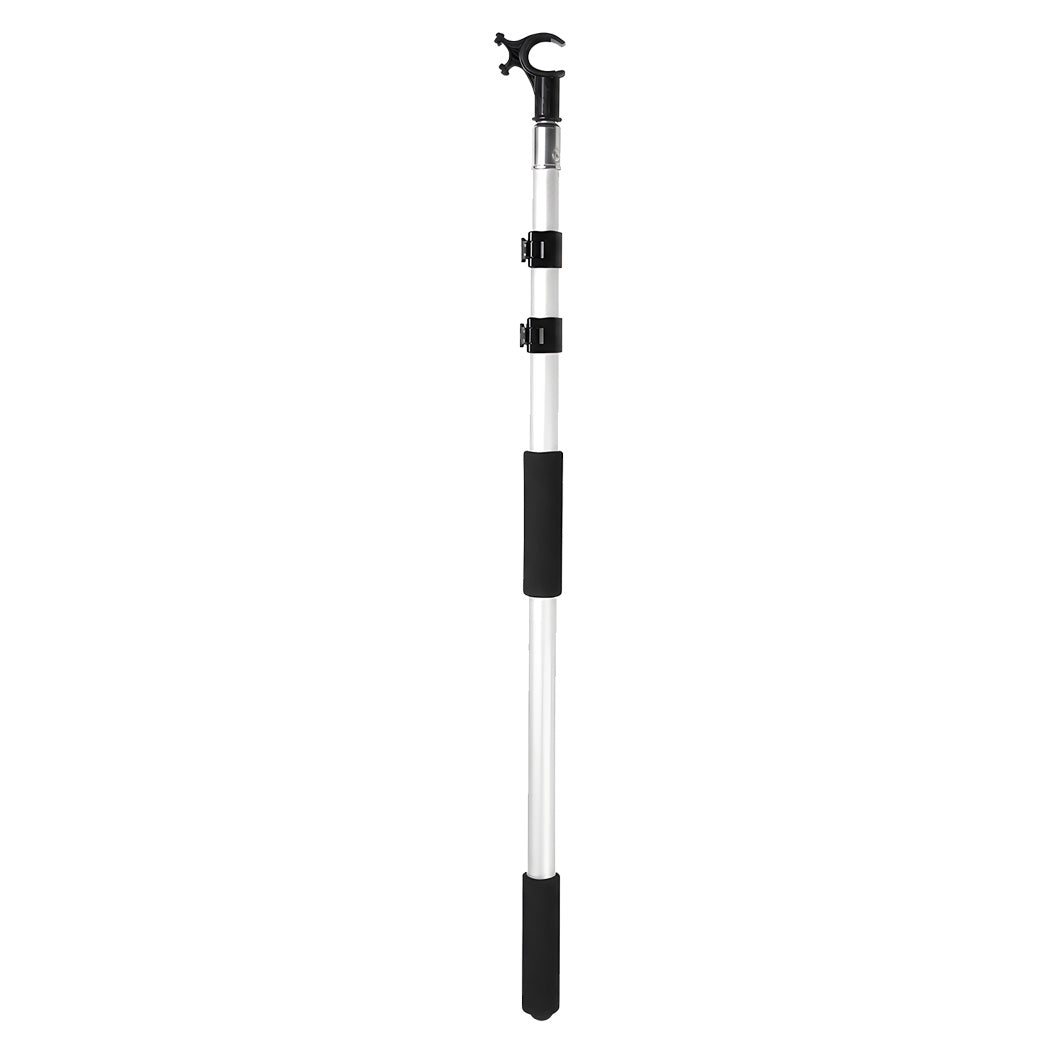 Levede Roof Window Pole 1.1-2m Skylight Rooflight Opener Aluminium Black