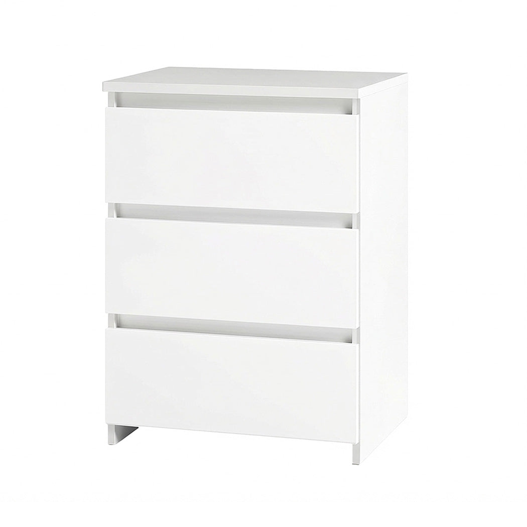 Levede Bedside Table Side Table 3 Drawers Storage Nightstand Bedroom Cabinet