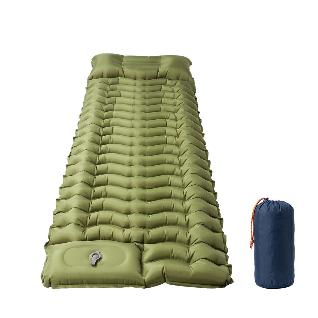 Mountview Camping Sleeping Pad Ultralight Inflatable Mattress Bed Pillow Hiking