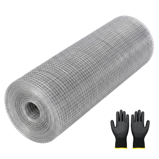 Lambu Rat Mesh Galvanized Steel 6mm 12mx40cm Roll Garden Pest Control Silver