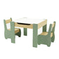 Levede Kids Table and Chairs Set 3-in-1 Chalkboard Storage Learning Dining Desk